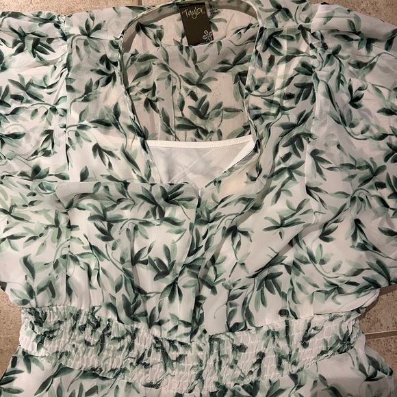 Green floral maxi dress - Picture 3 of 4